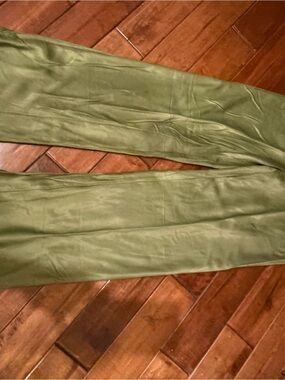 Anthropologie Olive Green Straight-Leg Chinos